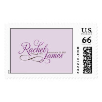 Rachel and James monogram stamp