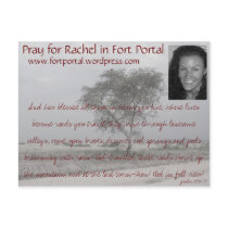 Rachels Prayer Card postcards by idreamofgarth Rachels Prayer Card postcards