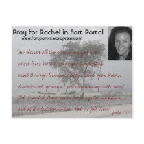 Rachels Prayer Card postcards by idreamofgarth Rachels Prayer Card postcards