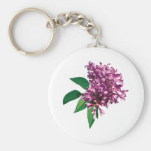 Racimos rosados de la lila llavero personalizado