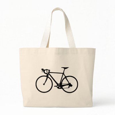 racing bike - racer bicycle canvas bag by Tomaniac