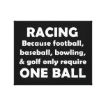 Racing Gallery Wrapped Canvas