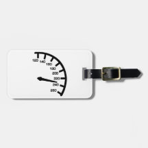 Racing car speed luggage tag