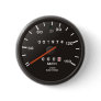 Racing car speedometer, inspired by air-cooled 911 pinback button