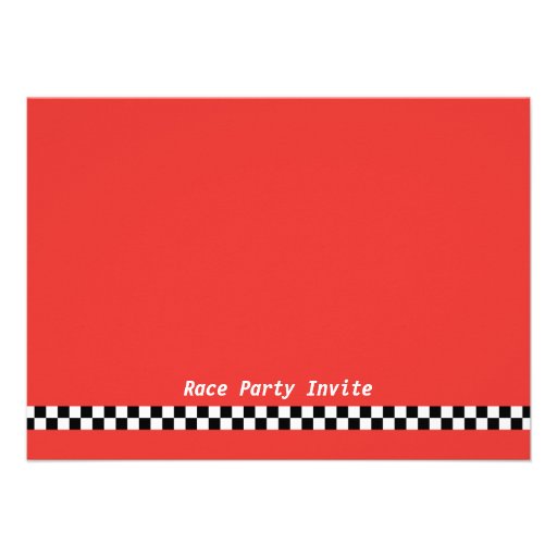 Racing Car Theme, Birthday Party for the Boys Custom Invitations