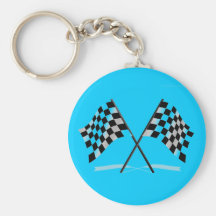 Racing Checkered Flags Keychains