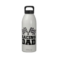 Racing Dad Gift Idea Water Bottles