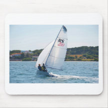 Racing Dinghy At Speed Mouse Pad