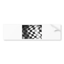 Racing Flag Bumper Sticker