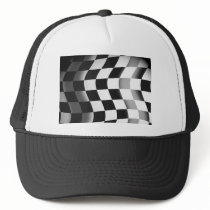 Racing Flag Mesh Hats