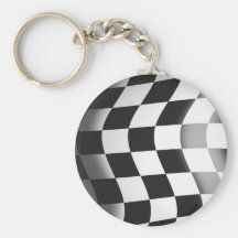 Racing Flag Key Chain