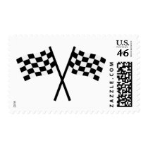 Racing flags stamp