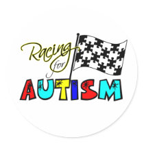 Racing for Autism Stickers