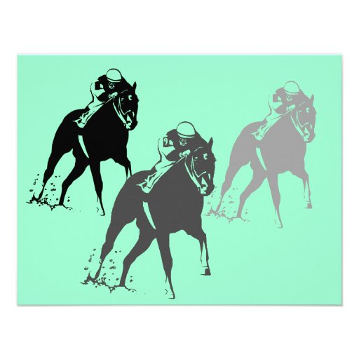 Racing Horses race Kentucky Derby Party Invitation