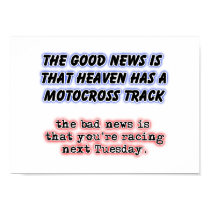 Racing In Heaven Dirt Bike Motocross Poster posters