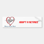 Racing into your Heart Bumper Stickers