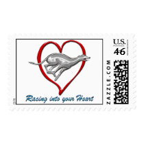 Racing into your Heart Postage