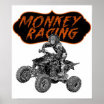 Racing monkey posters