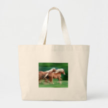 Racing Palomino Horses Canvas Bag