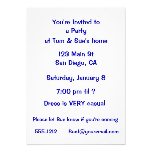 Racing Red Motorcycle Personalized Invite