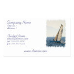 Racing Sailboat Business Card