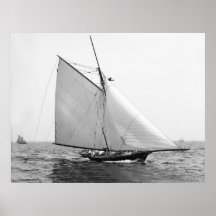 Racing Sailboat Helen, 1890 Print