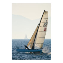 Racing Sailboat Poster posters