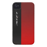 Racing Street Rod Red and Black iPhone 4 Case