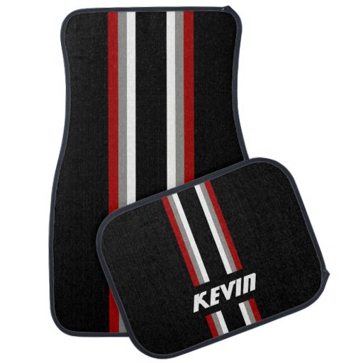 racing stripes personalized floor mat zazzle racing stripes personalized floor mat zazzle