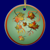 Racing The Autumn Wind Ornament ornaments