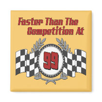 Racing Themed Birthday Gifts magnets