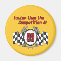 Racing Themed Birthday Gifts Refrigerator Magnet
