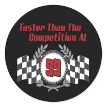 Racing Themed Birthday Gifts stickers by DesignsOutOfMind Racing Themed Birthday Gifts stickers