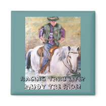 Racing thru life?Enjoy the Ride! magnet