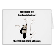Racist panda cards
