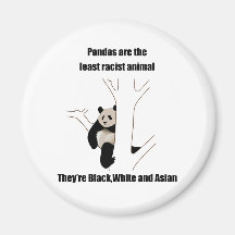 Racist panda fridge magnets