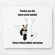 Racist panda mousepad