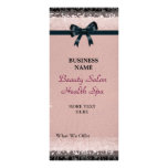 Rack Card Antique Old Paper Pink Black Bows