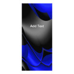 Rack Card Blue Black Abstract