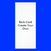 Rack Card Create Your Own rackcards Large Size