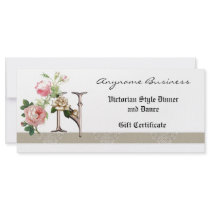Rack Card Gift Certificate Monogram N rack cards by fantasyworld Rack Card Gift Certificate Monogram N rack cards