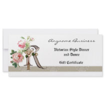 Rack Card Gift Certificate Monogram R rack cards