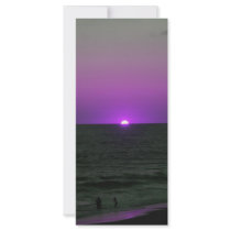 Rack card purple beach sunset rack cards by danielle212 Rack card purple beach sunset rack cards