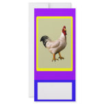 Rack Card Rooster Add Your Text