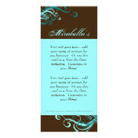 Rack Card Swirl Salon Spa Blue Brown