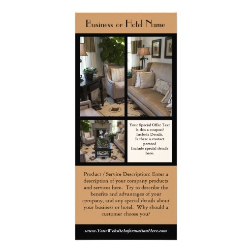 Hotel Rack Cards Template rack card template hotels businesses restaurant zazzle Hotel Rack Cards Template rack card template hotels businesses restaurant zazzle