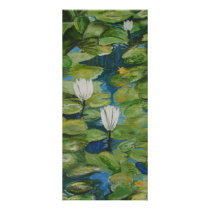 Rack Card - Water Lilies at Hopeland Gardens rack cards