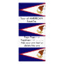 Rack Card with Flag of American Samoa, U.S.A.
