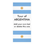 Rack Card with Flag of Argentina rack cards