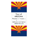 Rack Card with Flag of Arizona, U.S.A. rack cards